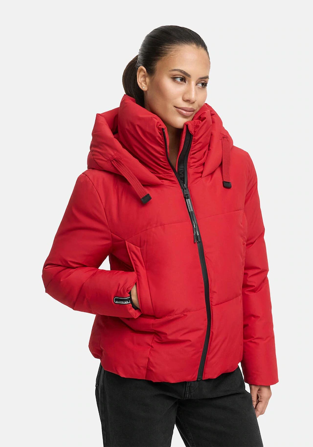 Marikoo Winterjacke »Ninikaa« kurze Winterjacke mit extra hohem Windschutzkragen