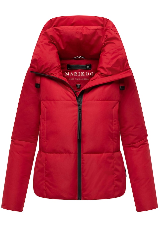 Marikoo Winterjacke »Ninikaa« kurze Winterjacke mit extra hohem Windschutzkragen
