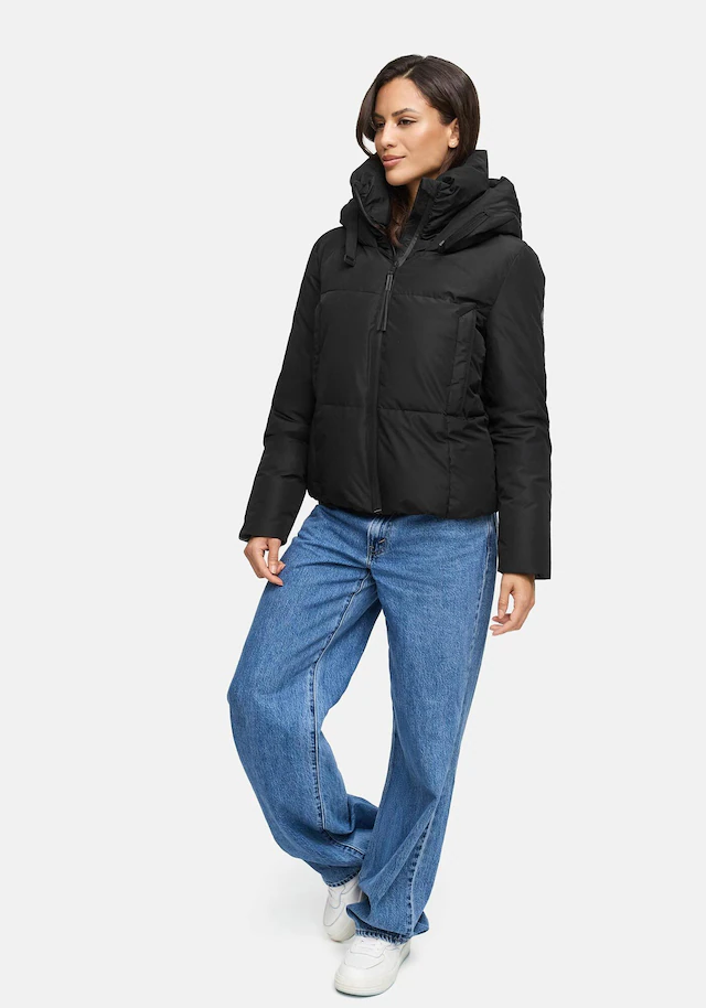 Marikoo Winterjacke »Ninikaa« kurze Winterjacke mit extra hohem Windschutzkragen