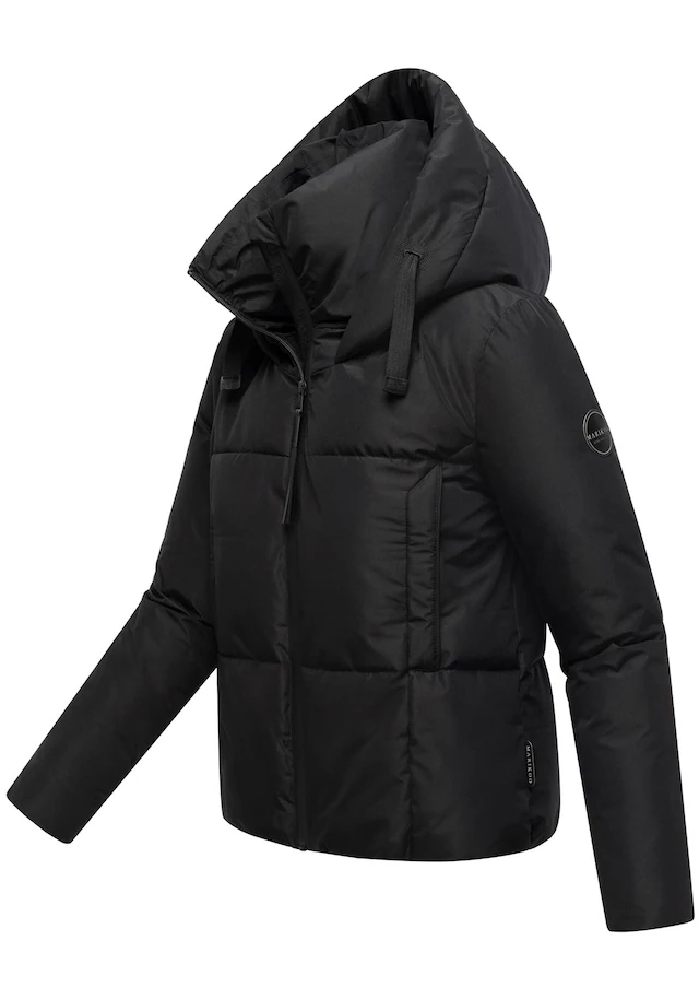 Marikoo Winterjacke »Ninikaa« kurze Winterjacke mit extra hohem Windschutzkragen