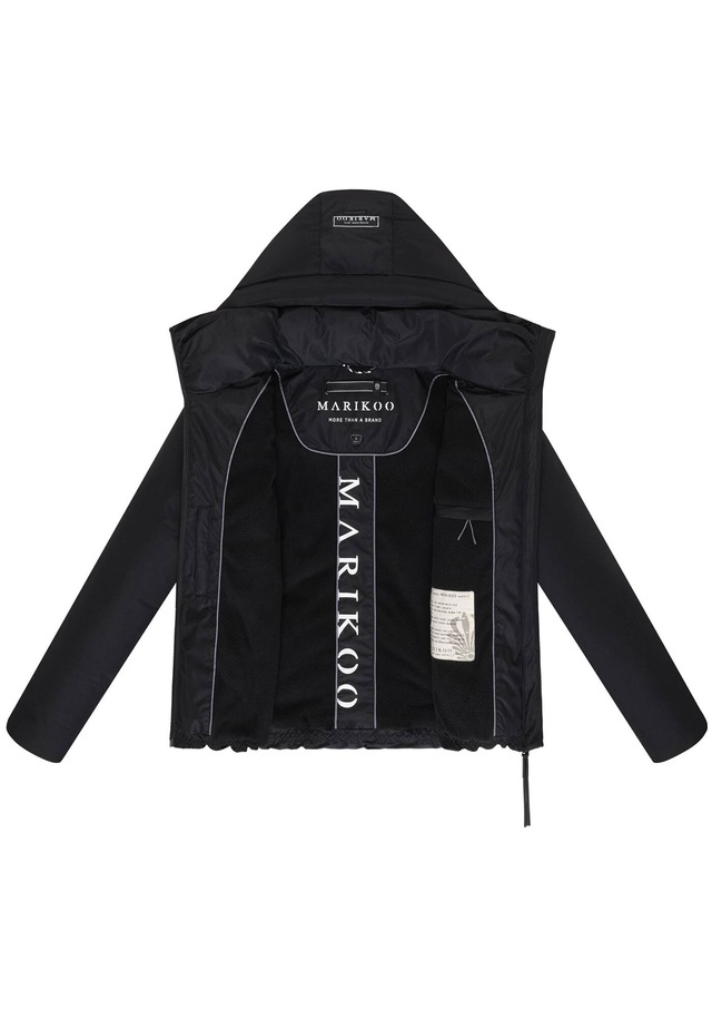 Marikoo Winterjacke »Ninikaa« kurze Winterjacke mit extra hohem Windschutzkragen