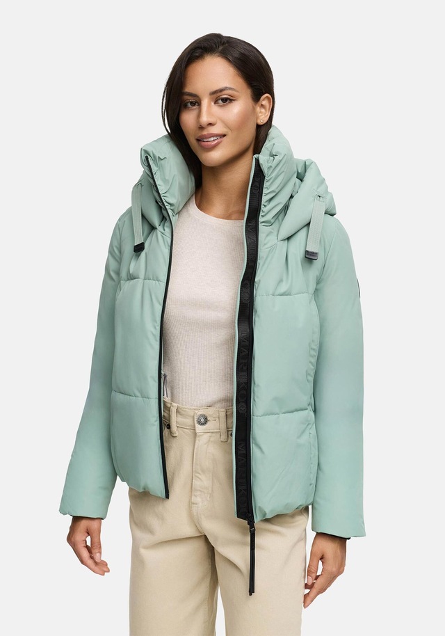 Marikoo Winterjacke »Ninikaa« kurze Winterjacke mit extra hohem Windschutzkragen