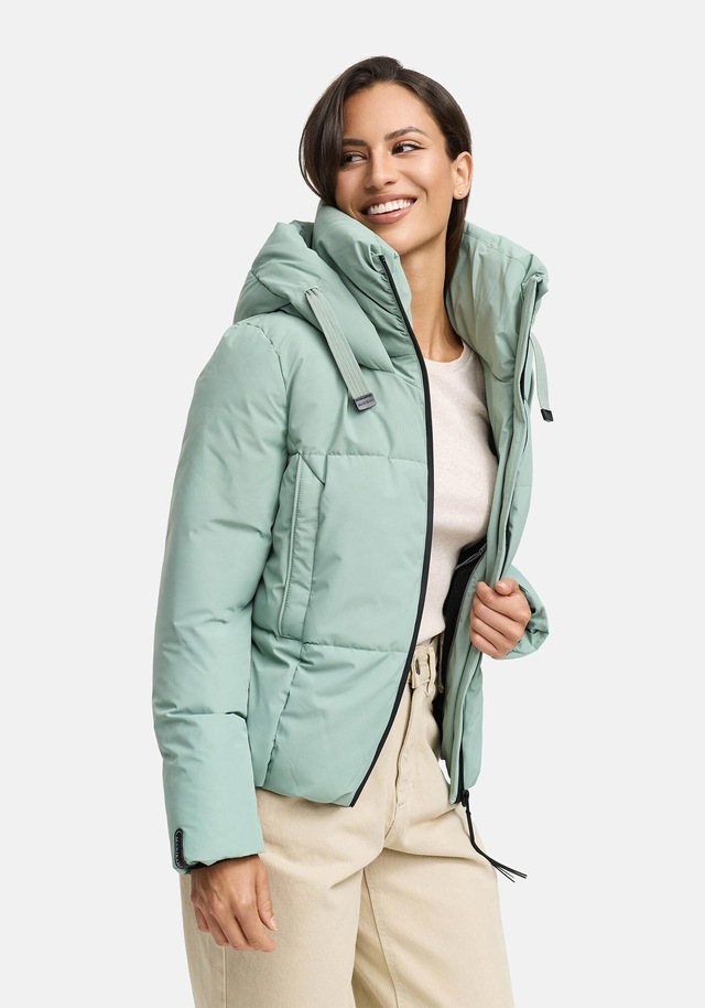 Marikoo Winterjacke »Ninikaa« kurze Winterjacke mit extra hohem Windschutzkragen