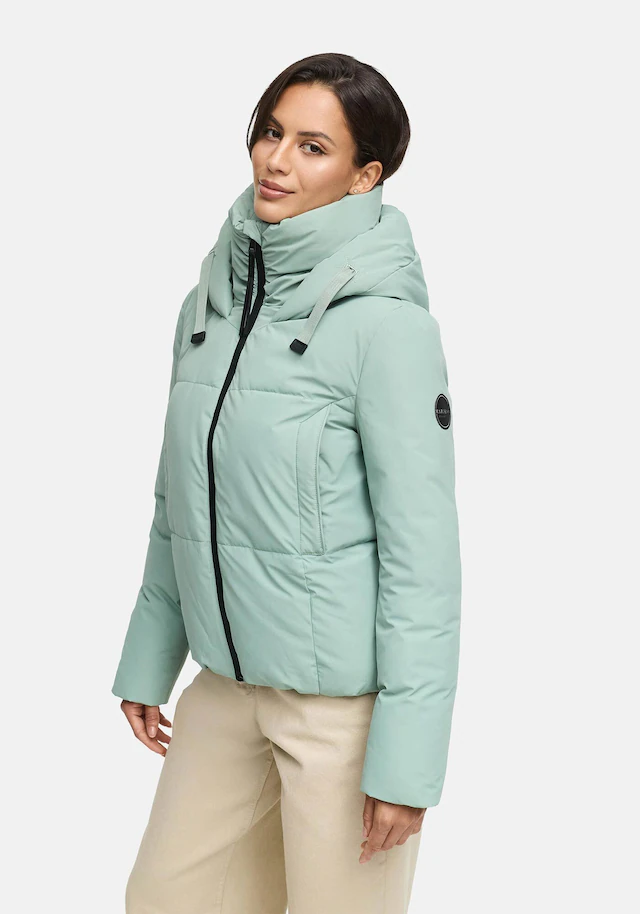 Marikoo Winterjacke »Ninikaa« kurze Winterjacke mit extra hohem Windschutzkragen