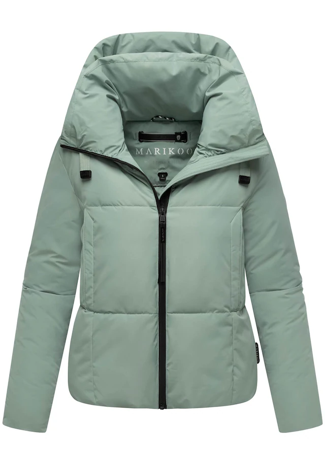 Marikoo Winterjacke »Ninikaa« kurze Winterjacke mit extra hohem Windschutzkragen