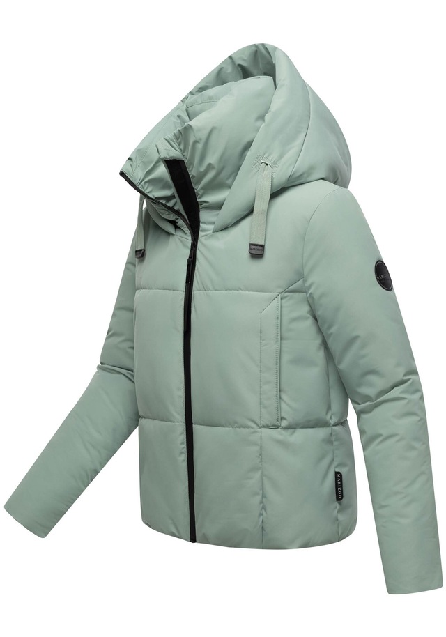 Marikoo Winterjacke »Ninikaa« kurze Winterjacke mit extra hohem Windschutzkragen