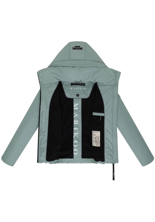Marikoo Winterjacke »Ninikaa« kurze Winterjacke mit extra hohem Windschutzkragen
