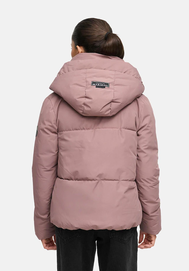 Marikoo Winterjacke »Ninikaa« kurze Winterjacke mit extra hohem Windschutzkragen
