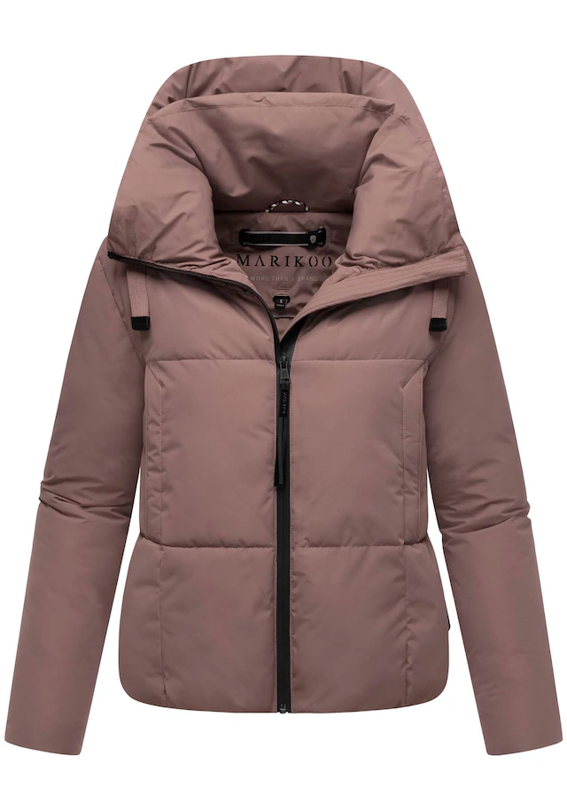 Marikoo Winterjacke »Ninikaa« kurze Winterjacke mit extra hohem Windschutzkragen