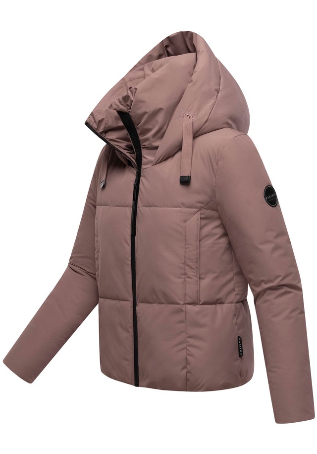 Marikoo Winterjacke »Ninikaa« kurze Winterjacke mit extra hohem Windschutzkragen