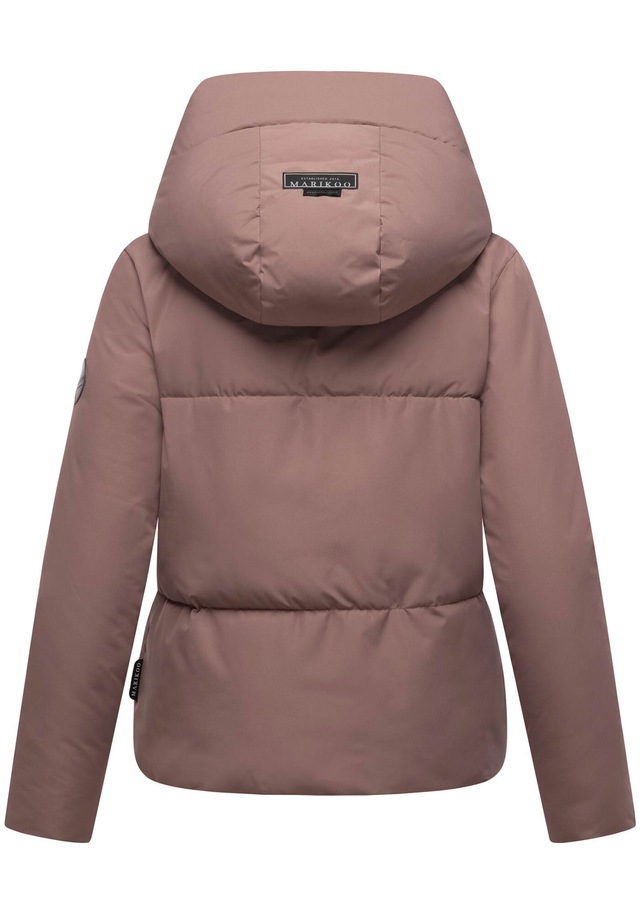Marikoo Winterjacke »Ninikaa« kurze Winterjacke mit extra hohem Windschutzkragen