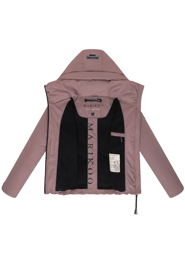 Marikoo Winterjacke »Ninikaa« kurze Winterjacke mit extra hohem Windschutzkragen