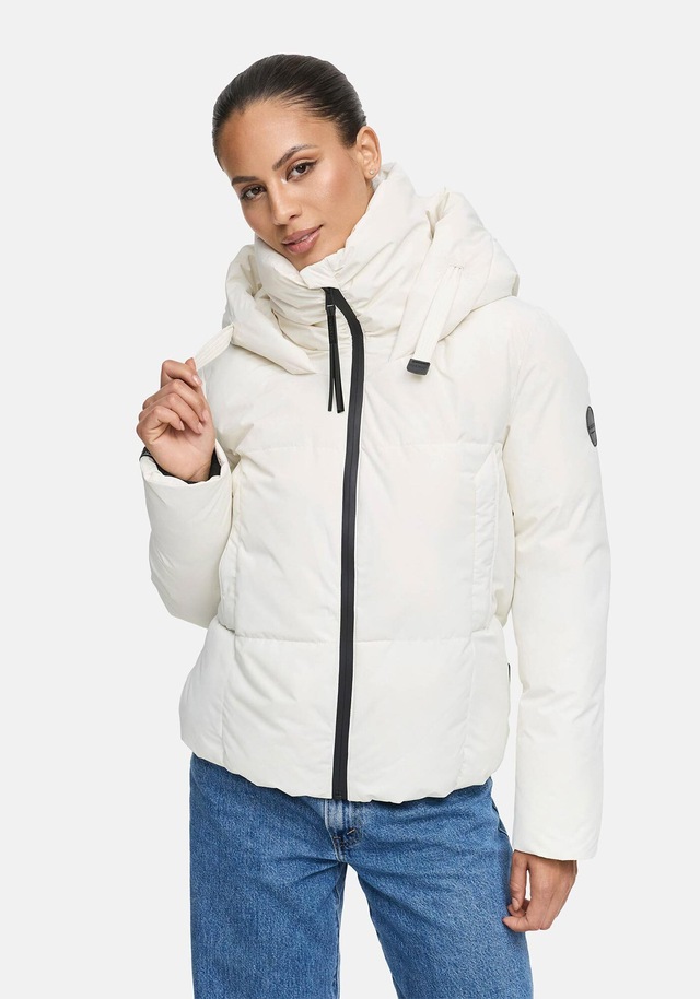 Marikoo Winterjacke »Ninikaa« kurze Winterjacke mit extra hohem Windschutzkragen
