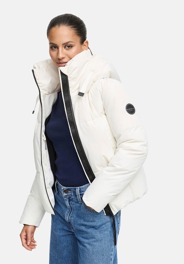 Marikoo Winterjacke »Ninikaa« kurze Winterjacke mit extra hohem Windschutzkragen