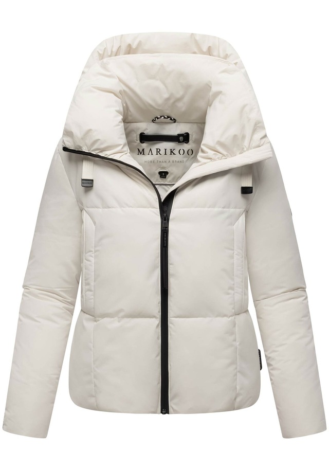 Marikoo Winterjacke »Ninikaa« kurze Winterjacke mit extra hohem Windschutzkragen