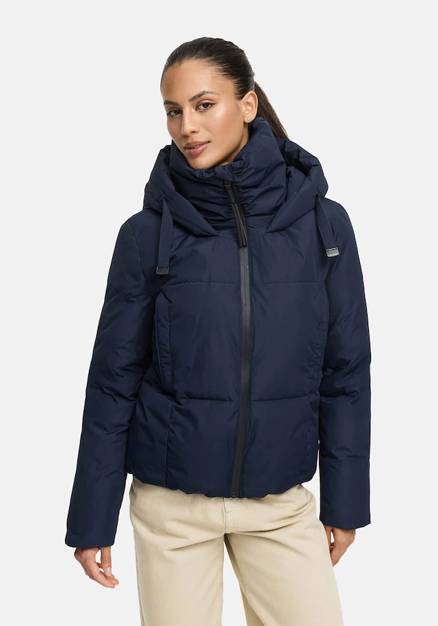 Marikoo Winterjacke »Ninikaa« kurze Winterjacke mit extra hohem Windschutzkragen