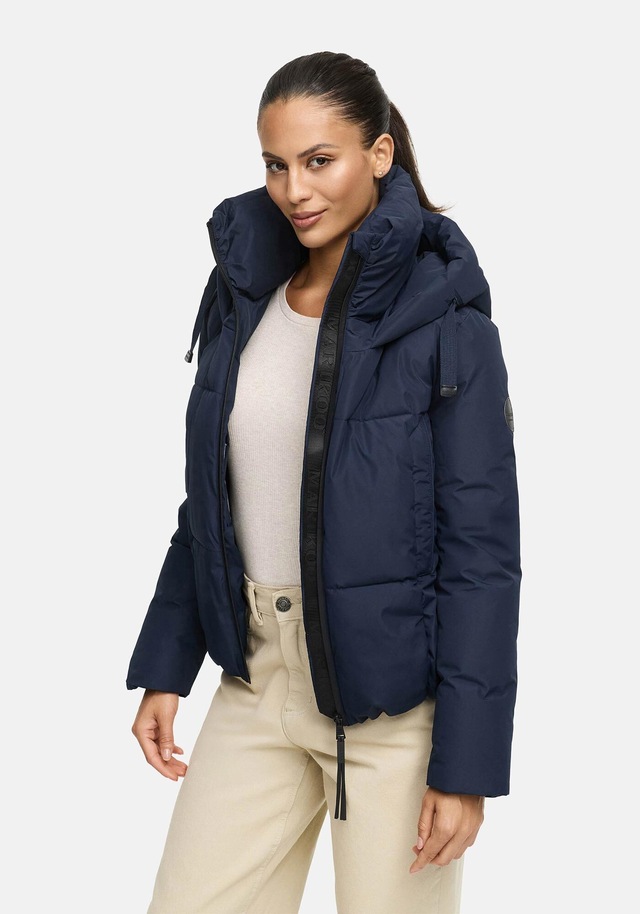 Marikoo Winterjacke »Ninikaa« kurze Winterjacke mit extra hohem Windschutzkragen