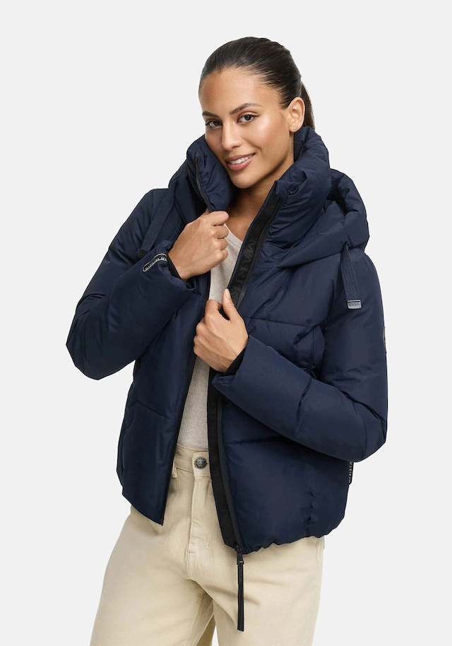 Marikoo Winterjacke »Ninikaa« kurze Winterjacke mit extra hohem Windschutzkragen