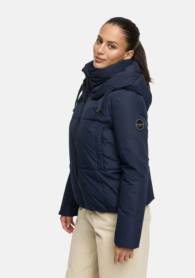 Marikoo Winterjacke »Ninikaa« kurze Winterjacke mit extra hohem Windschutzkragen