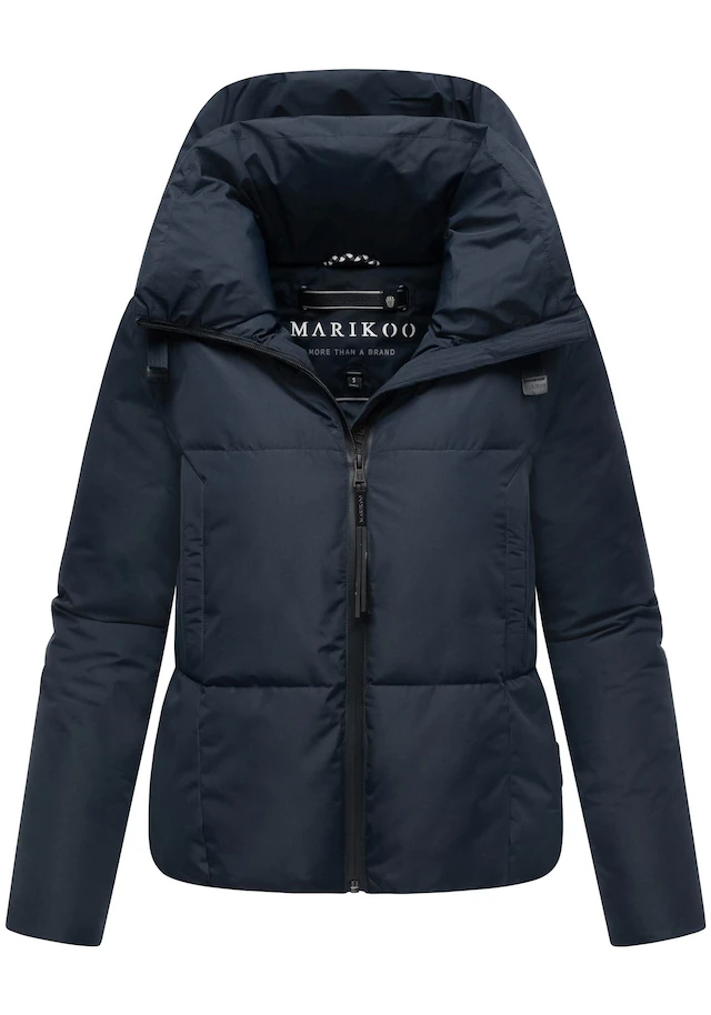 Marikoo Winterjacke »Ninikaa« kurze Winterjacke mit extra hohem Windschutzkragen