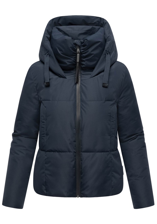 Marikoo Winterjacke »Ninikaa« kurze Winterjacke mit extra hohem Windschutzkragen