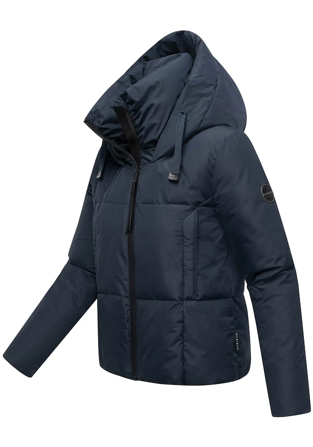 Marikoo Winterjacke »Ninikaa« kurze Winterjacke mit extra hohem Windschutzkragen