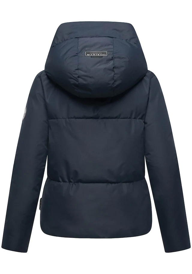 Marikoo Winterjacke »Ninikaa« kurze Winterjacke mit extra hohem Windschutzkragen