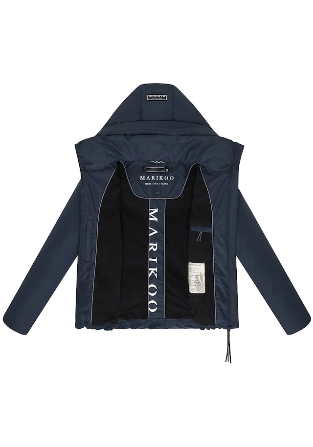 Marikoo Winterjacke »Ninikaa« kurze Winterjacke mit extra hohem Windschutzkragen