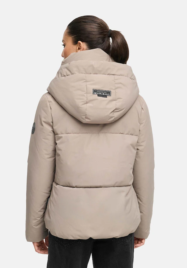 Marikoo Winterjacke »Ninikaa« kurze Winterjacke mit extra hohem Windschutzkragen