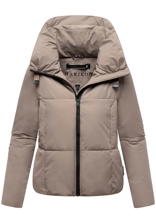 Marikoo Winterjacke »Ninikaa« kurze Winterjacke mit extra hohem Windschutzkragen