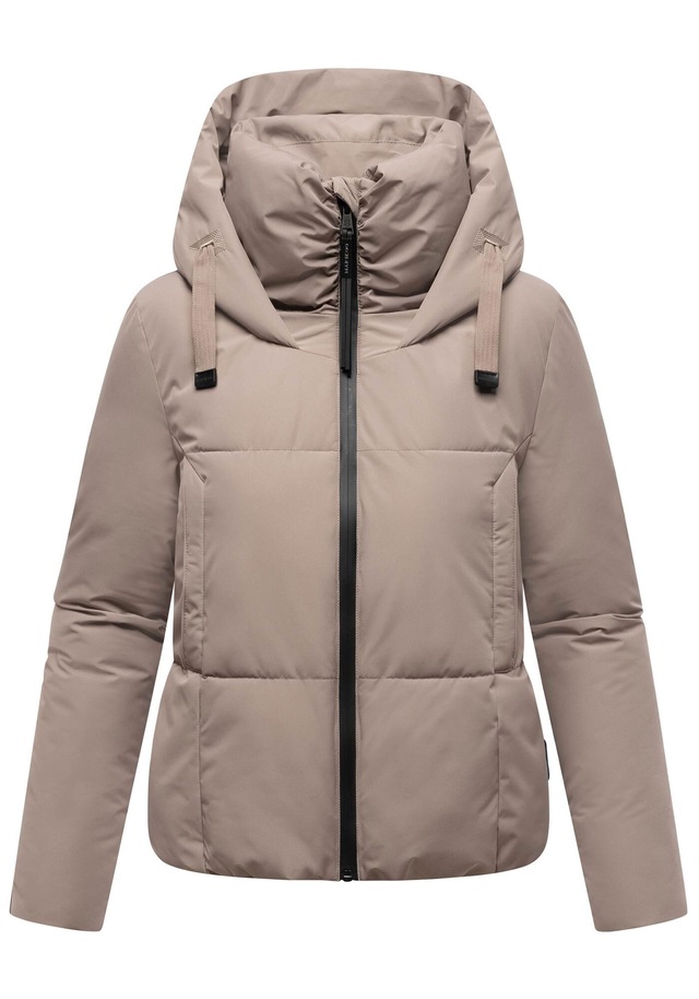 Marikoo Winterjacke »Ninikaa« kurze Winterjacke mit extra hohem Windschutzkragen