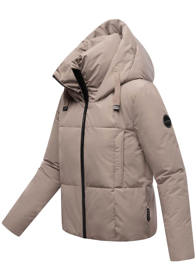 Marikoo Winterjacke »Ninikaa« kurze Winterjacke mit extra hohem Windschutzkragen