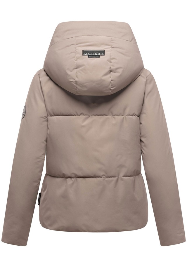 Marikoo Winterjacke »Ninikaa« kurze Winterjacke mit extra hohem Windschutzkragen