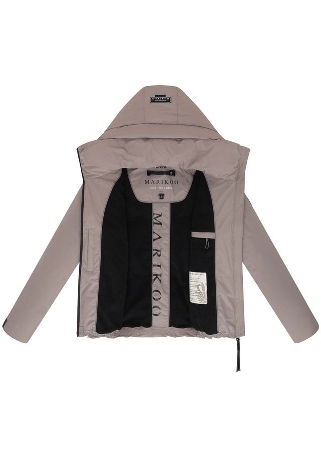 Marikoo Winterjacke »Ninikaa« kurze Winterjacke mit extra hohem Windschutzkragen