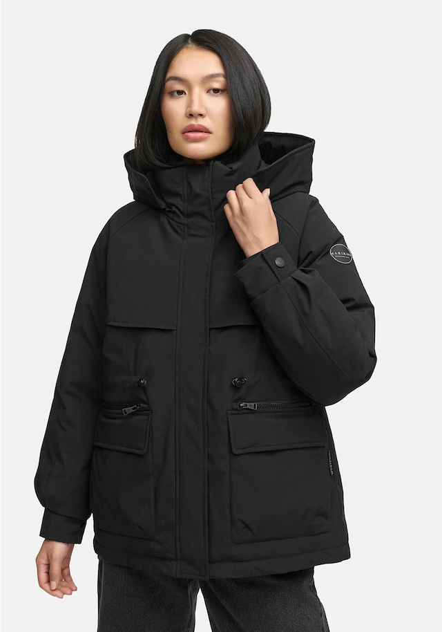 Marikoo Winterjacke »Shigaraa« mit abnehmbarer Kapuze und Gummizug an der Taille