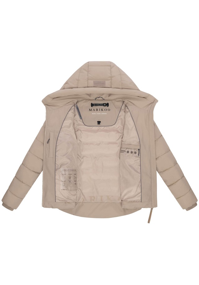 Marikoo Winterjacke »Tayenaa« mit schmaler Steppung und extra hohem Kragen