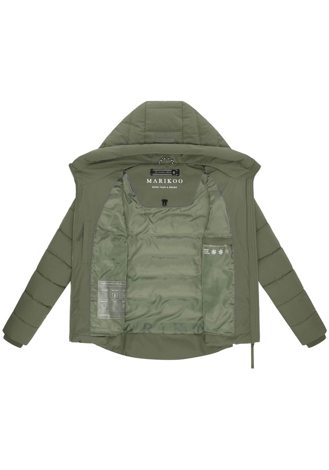 Marikoo Winterjacke »Tayenaa« mit schmaler Steppung und extra hohem Kragen