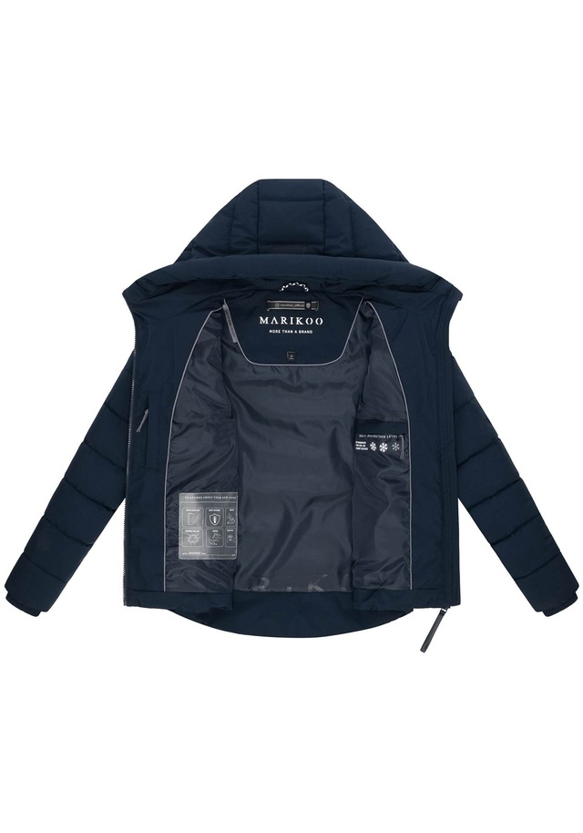 Marikoo Winterjacke »Tayenaa« mit schmaler Steppung und extra hohem Kragen