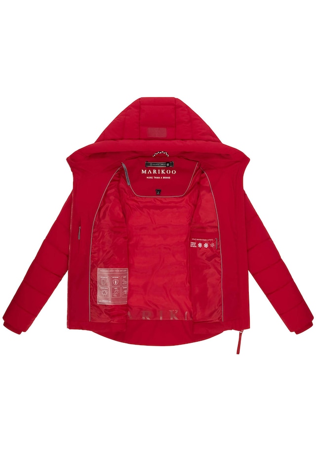 Marikoo Winterjacke »Tayenaa« mit schmaler Steppung und extra hohem Kragen