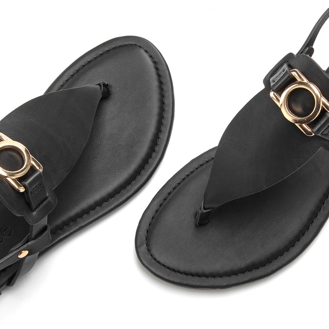 Vivance Zehentrenner »Sandale, Sommerschuh, Pantolette,« NEU mit Schmuckelement & weicher Innensohle VEGAN