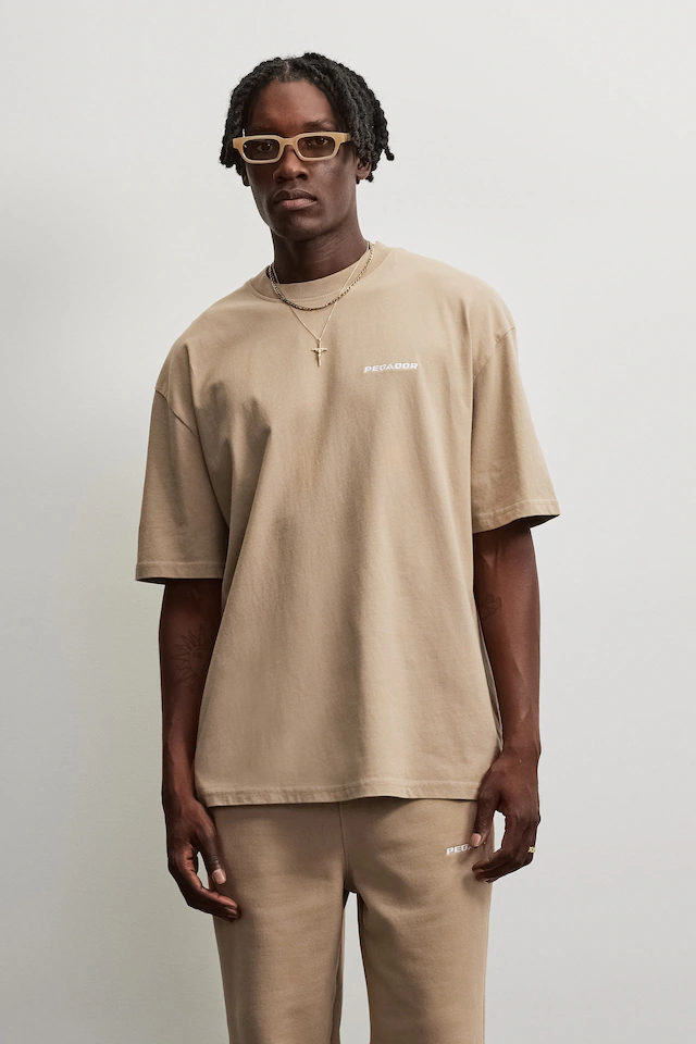 PEGADOR T-Shirt »LOGO OVERSIZED TEE« Baumwolle, oversize