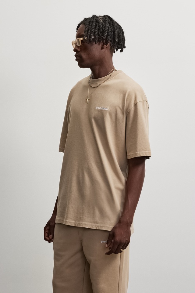 PEGADOR T-Shirt »LOGO OVERSIZED TEE« Baumwolle, oversize