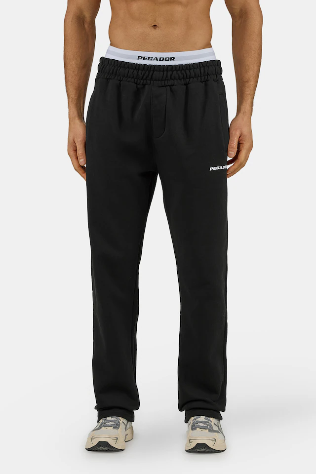 PEGADOR Sweathose »Logo Wide Sweat Pants« Baumwollmischung, weit