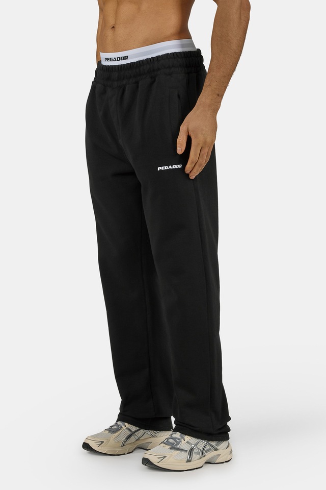PEGADOR Sweathose »Logo Wide Sweat Pants« Baumwollmischung, weit