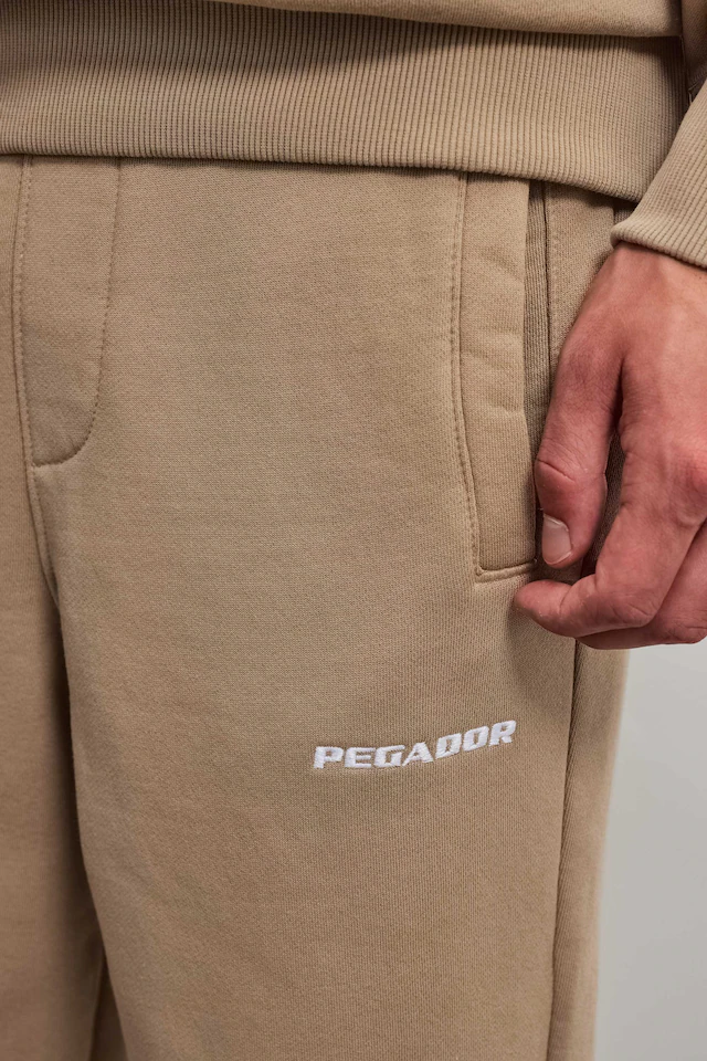 PEGADOR Sweathose »Logo Wide Sweat Pants« Baumwollmischung, weit