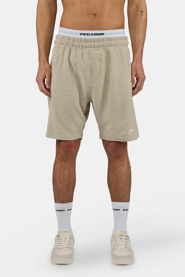 PEGADOR Shorts »Libco Structured Knit Shorts« Materialmix, regular fit
