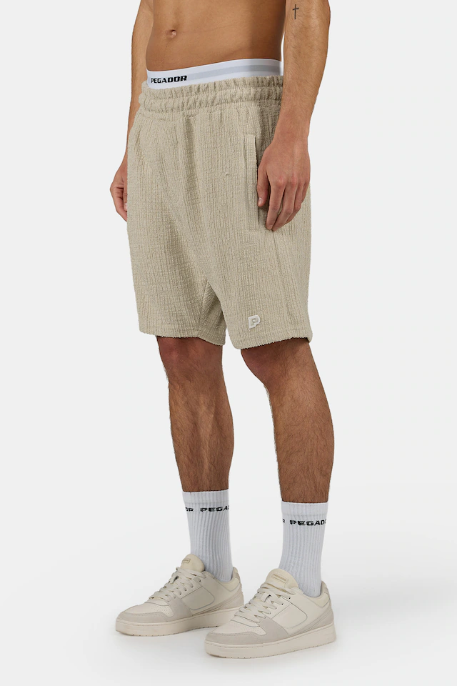 PEGADOR Shorts »Libco Structured Knit Shorts« Materialmix, regular fit