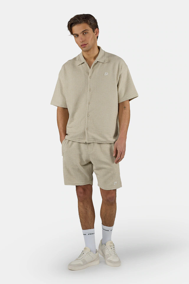 PEGADOR Shorts »Libco Structured Knit Shorts« Materialmix, regular fit