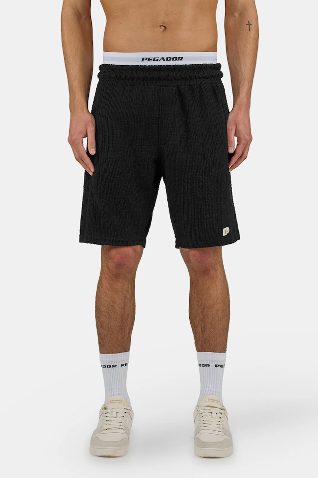 PEGADOR Shorts »Libco Structured Knit Shorts« Materialmix, regular fit