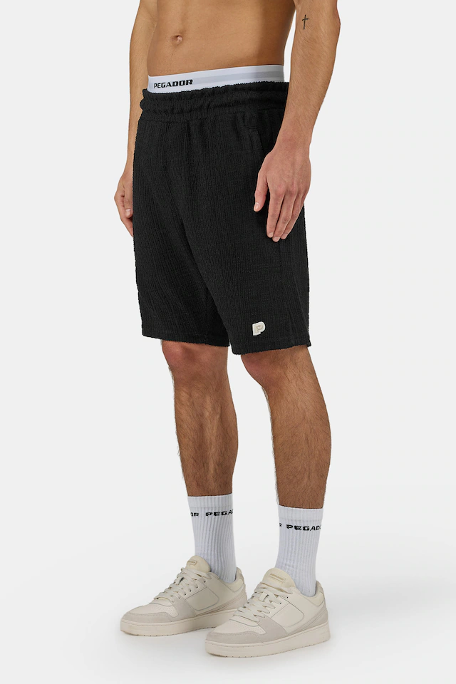 PEGADOR Shorts »Libco Structured Knit Shorts« Materialmix, regular fit
